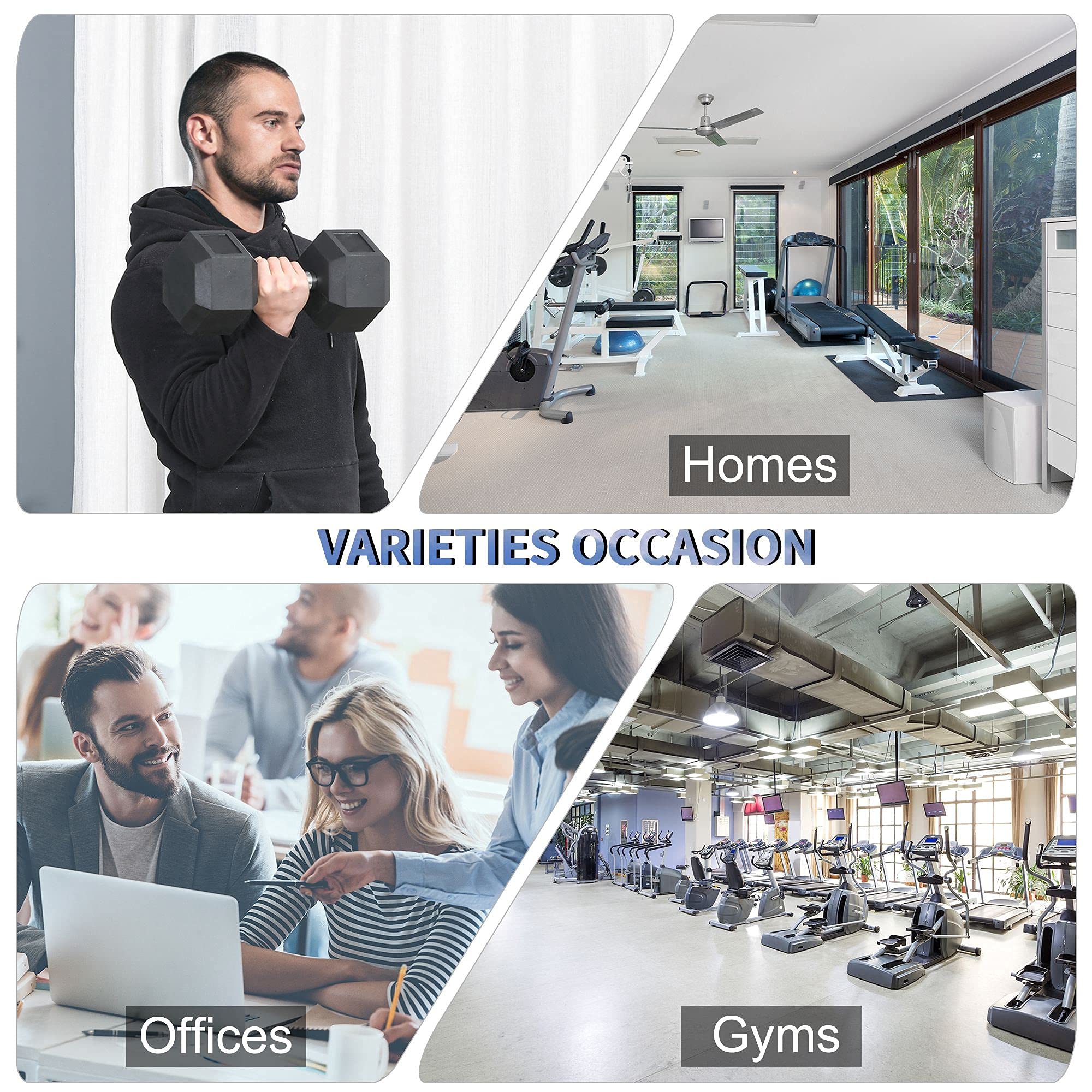 HOMCOM 12.5KG/15KG/17.5KG/20KG Single Rubber Hex Dumbbell Portable Hand Weights Dumbbell for Home Gym Workout Fitness