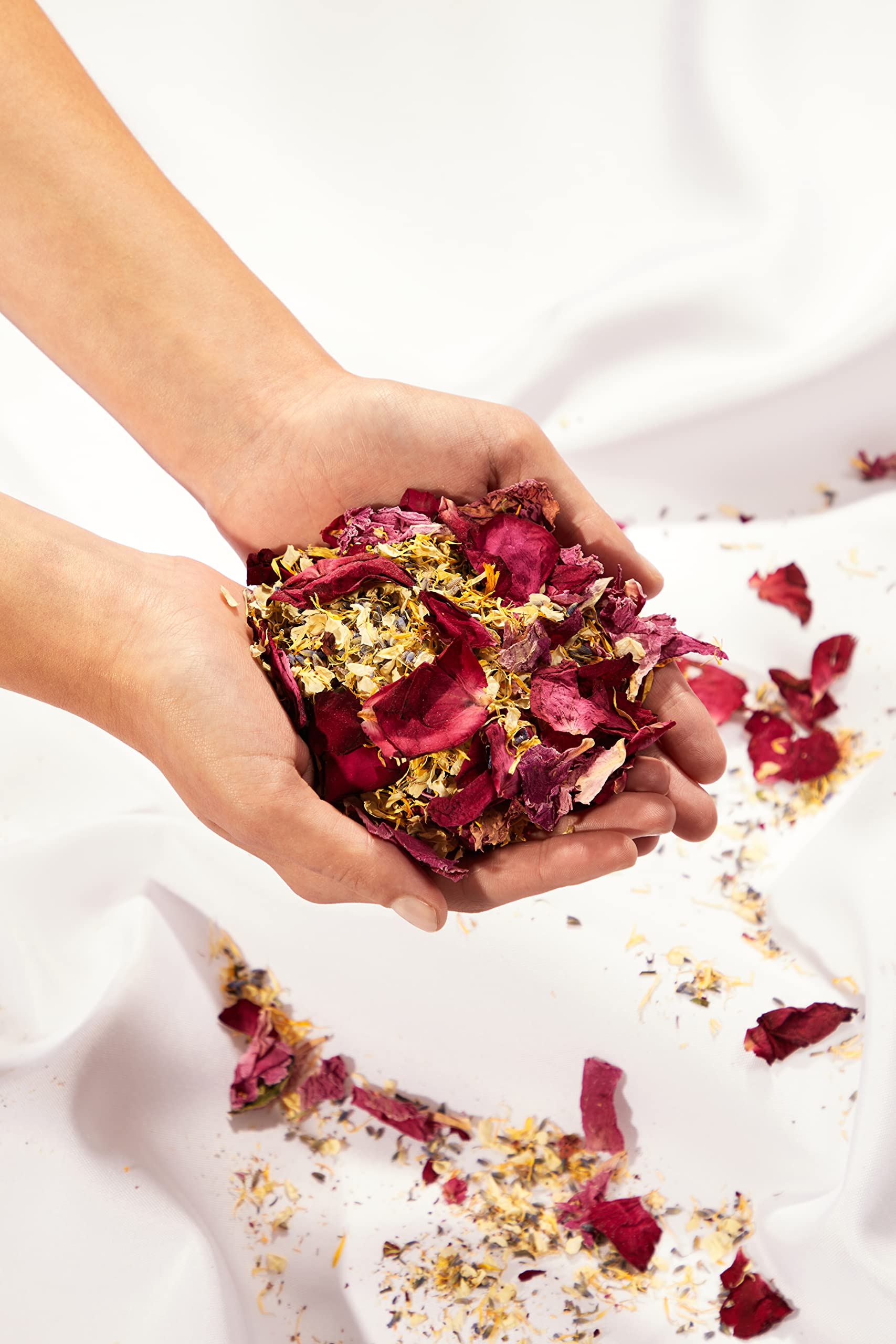 Flora & Bloom Biodegradable Confetti Kit (6 Litres, 48 Guests) | Pre Built Confetti Cones | Dried Confetti Petals | Wedding Confetti Kit | Pop Open