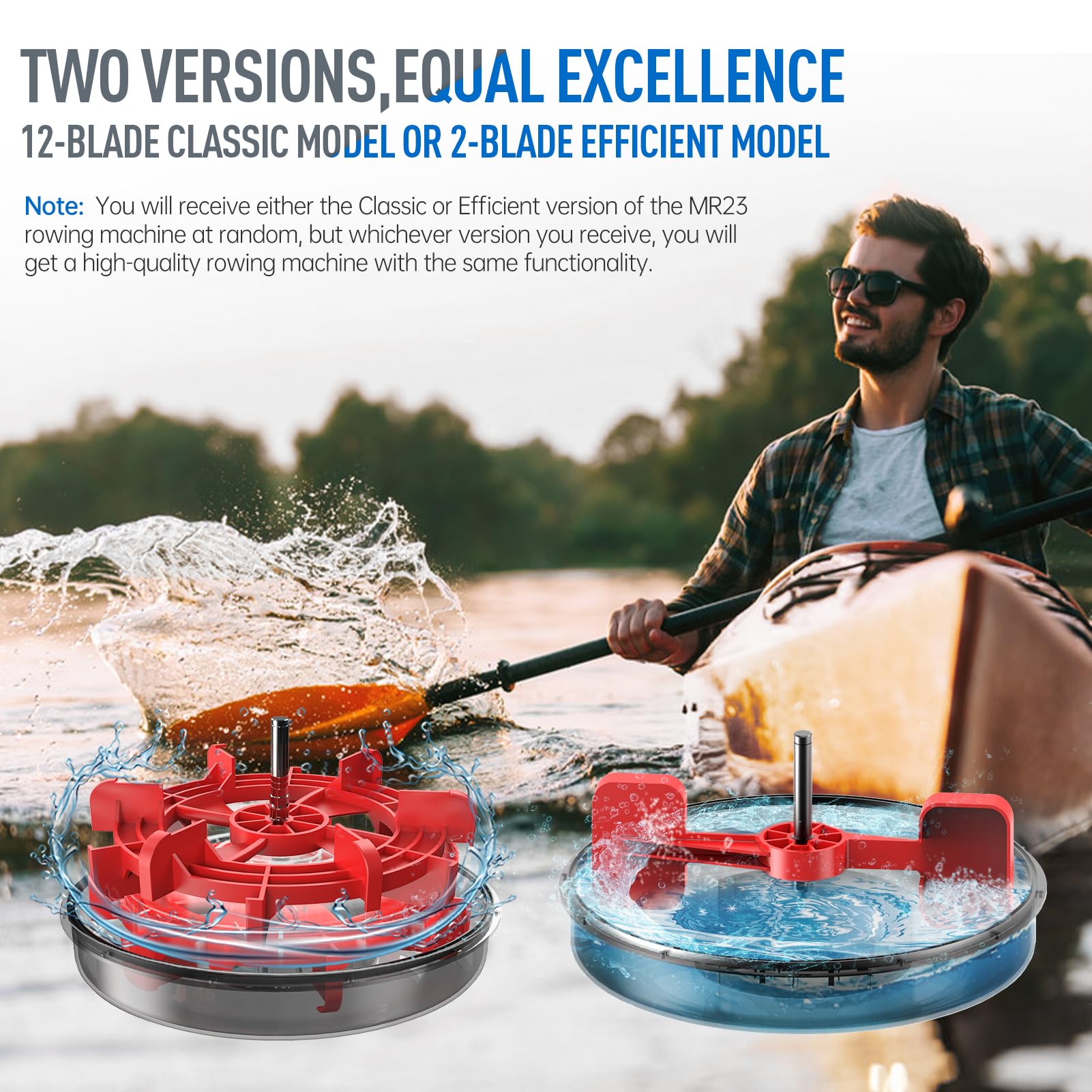 JOROTO MR23 Rowing Machines for Home Gym Foldable Rower Machine 300 LBS Weight Capacity with Bluetooth Function, Ipad Holder