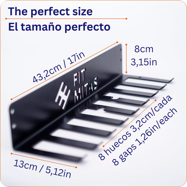 Weight Storage Racks | Gym Organiser | Vertical Wall Mounted Olympic Barbell Holder | Weight Bar Storage | Yoga Mat Holder | Sports Equipment Storage