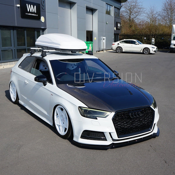 Audi A3/S3/RS3 8V Hatchback LY Style Genuine Carbon Fibre Bonnet (2012-2020) - DAS