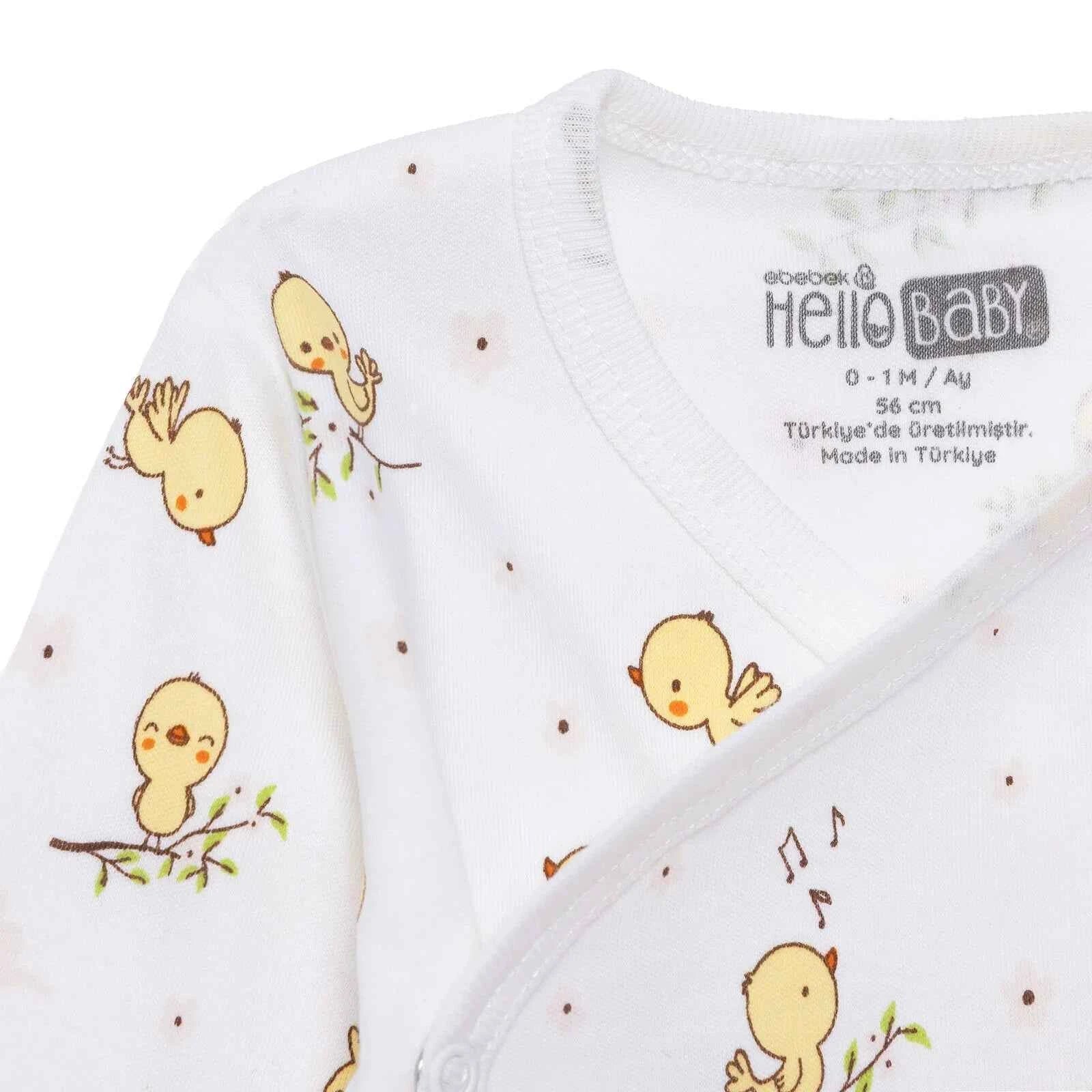 HelloBaby Newborn Body-Footless Bottom - Ecru