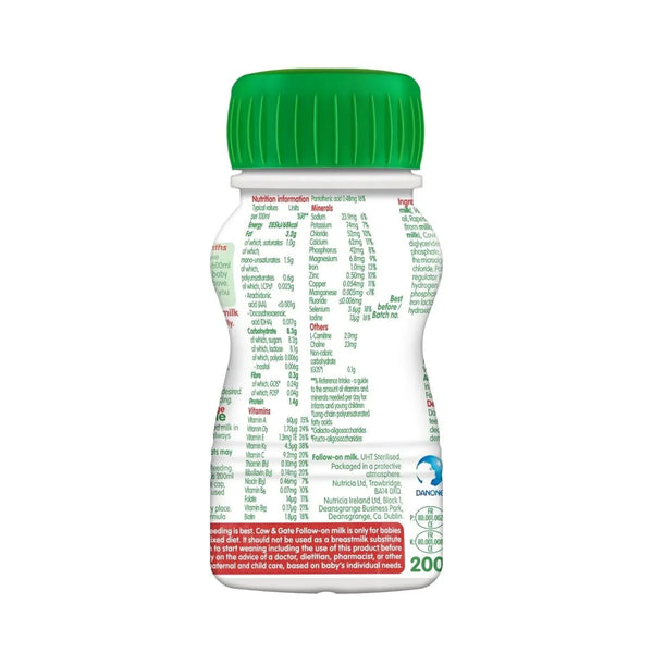 Cow & Gate 2 Follow On Ready to Drink Liquid Milk 6+ months 200ml