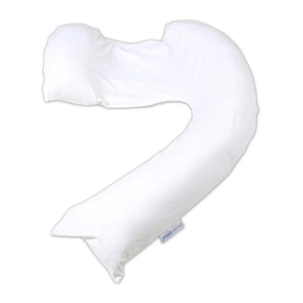 Dreamgenii Support and Feeding Pillow - White Cotton Jersey