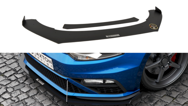 Maxton Design - Front Racing Splitter (with wings) Volkswagen Polo GTI Mk5 Facelift (2015-2017)