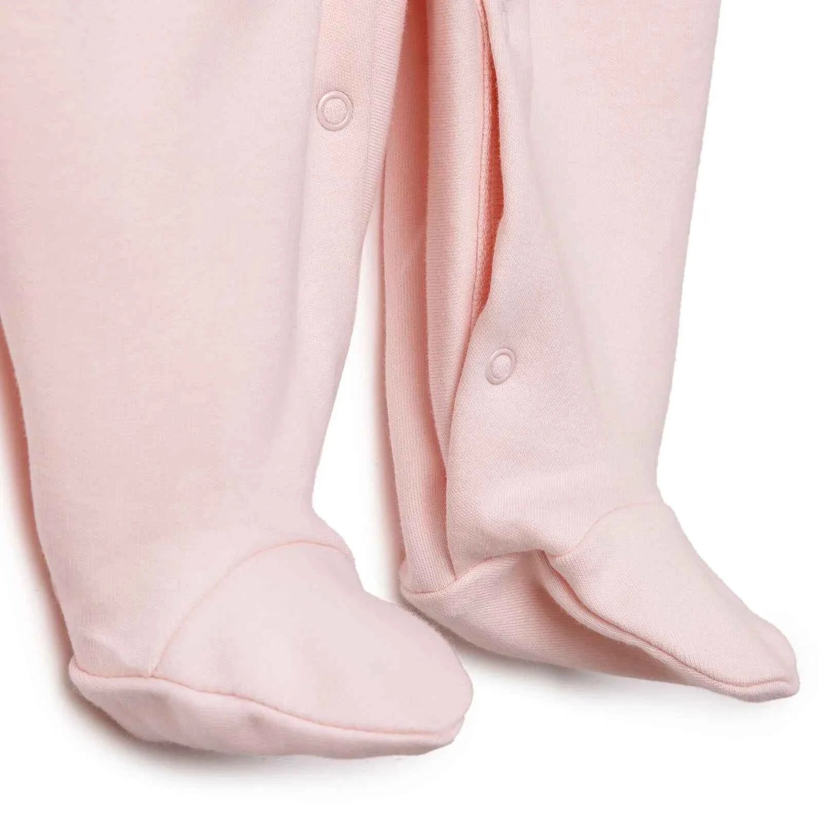 Bebetto Newborn Footed Jumpsuit - Pink