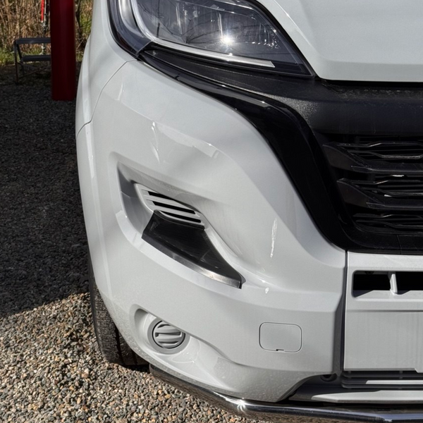 For Citroën Relay Front Bumper Step Protectors – White, Set of 2 | Durable Vehicle Accessories