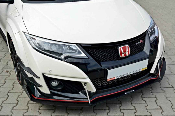 Maxton Design - FRONT RACING SPLITTER V.2 HONDA CIVIC IX TYPE R (2015-2017)