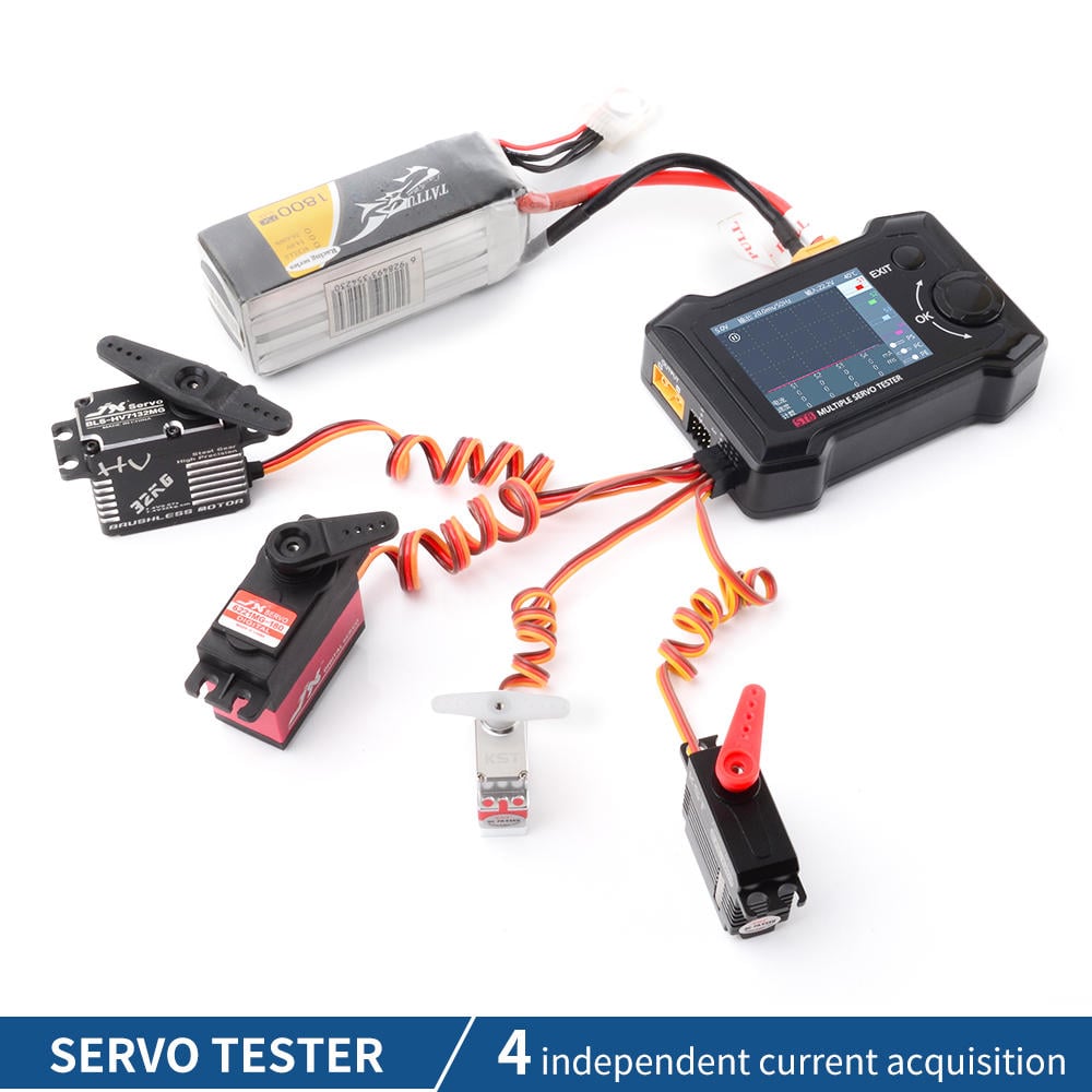 ToolKitRC - ST8 Advanced Servo tester 2.4" TFT 7-28v Sbus PPM 500-2500us