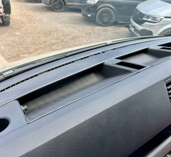 For MAN TGE / VW New Crafter Top Dashboard Rubber Inserts Mats - Non-Slip, Custom Fit, Durable Interior Accessory