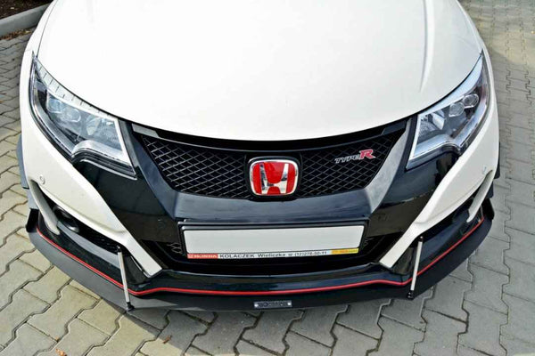 Maxton Design - FRONT RACING SPLITTER V.2 HONDA CIVIC IX TYPE R (2015-2017)