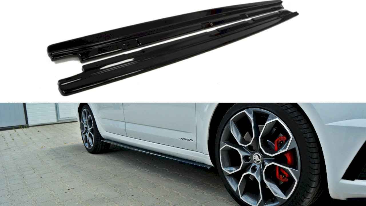 Maxton Design - SIDE SKIRTS DIFFUSERS SKODA OCTAVIA VRS MK3/ MK3.5 HATCHBACK/ESTATE