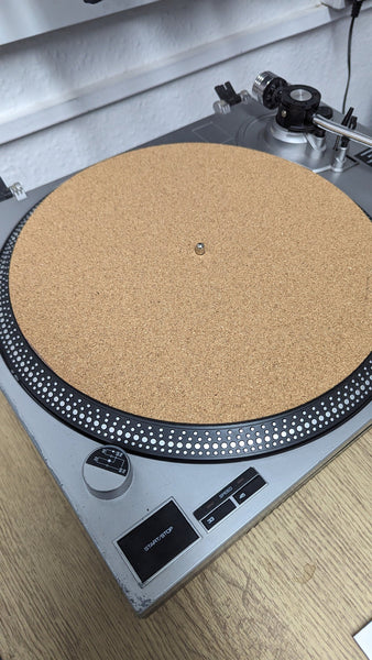 Pure CORK Slipmat - 12-inch Vinyl DJ Pro Turntable Slip Mat Record Player Technics 1210  Turntablist