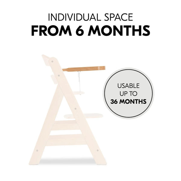 Hauck Alpha Wooden Tray - Natural