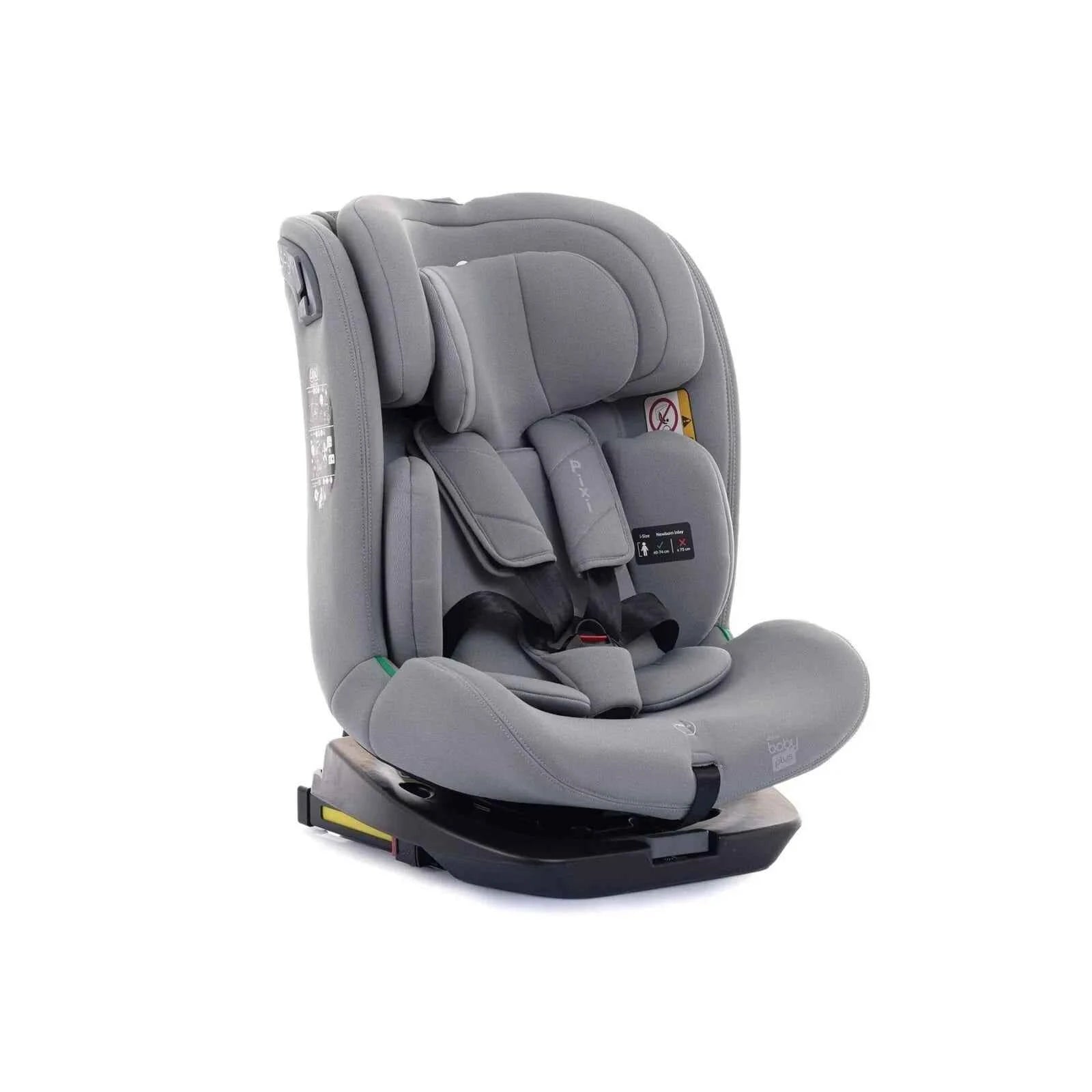 baby plus Pixi i-Size Group 0+/1/2/3 (Birth to 12 Years) Car Seat - Grey