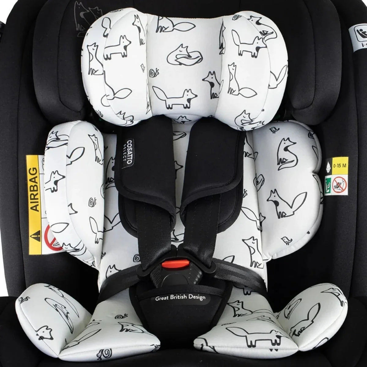 Cosatto Get Set Grow Plus i-Size Group 0+/1/2/3 360 Car Seat - Foxed