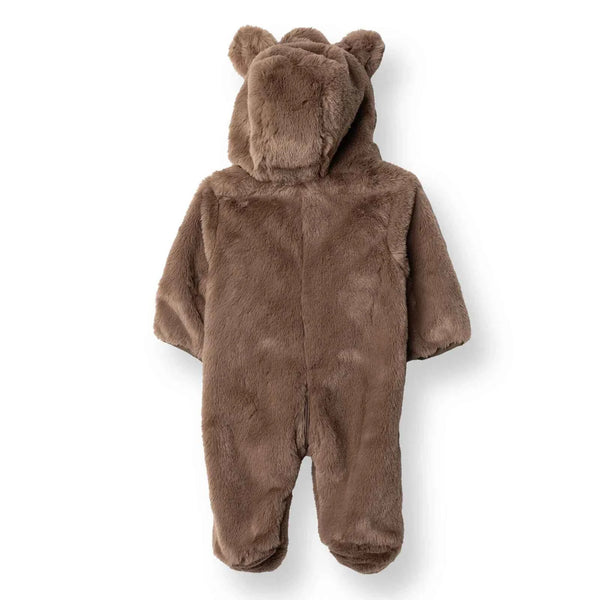 Midimod Newborn Welsoft Footed Jumpsuit - Brown
