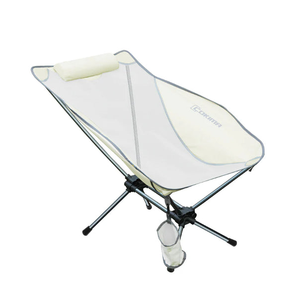 Cokima CK7-SC02 LunarSpin 360° Rotating Advanced Moon Chair - Recliner Chair and Dryer Portable Camping Fishing - Available in White or Black