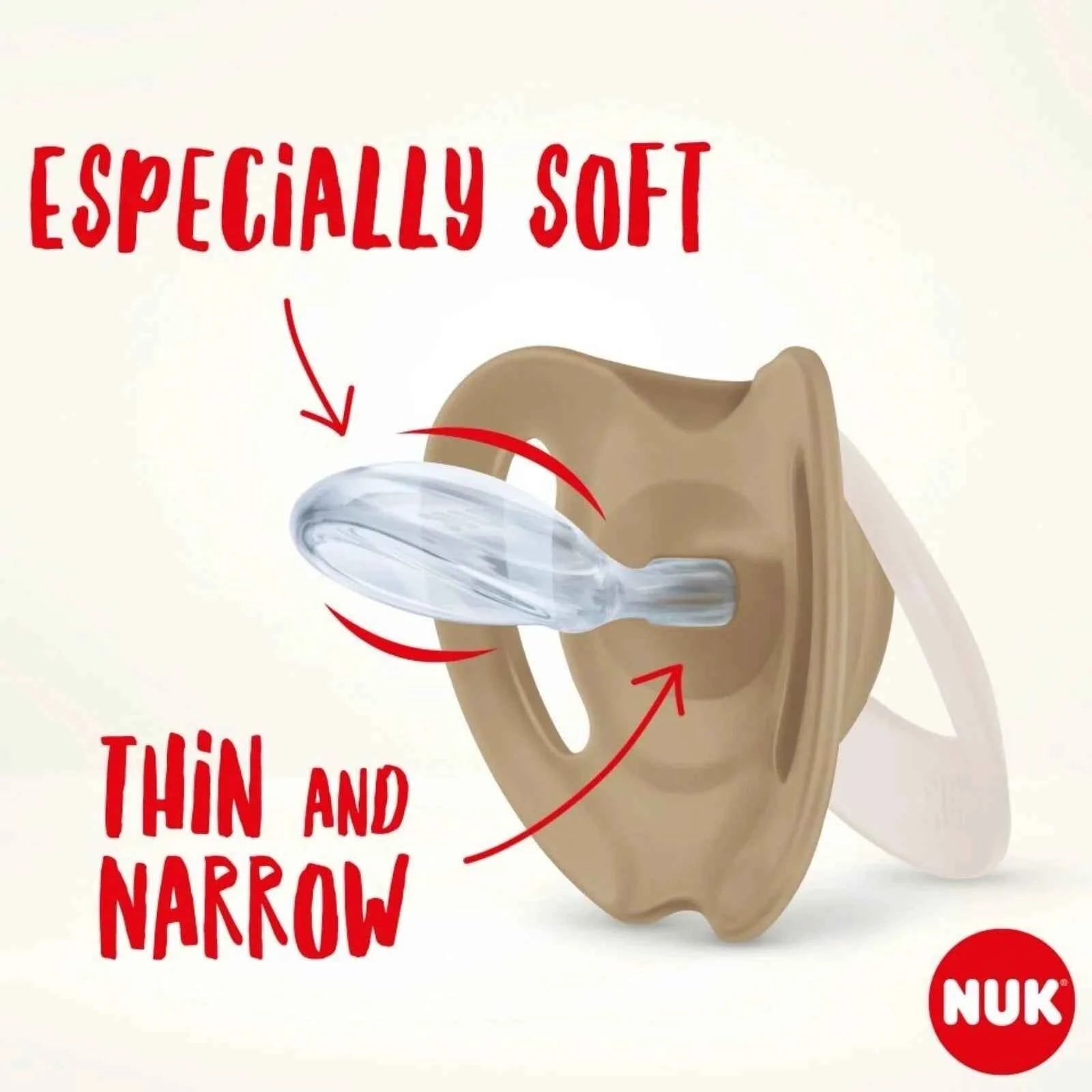 NUK Star Soother 0-2 months Pack of 2 - Pink