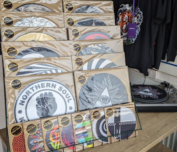 The Circular Maze Slipmat - 7 & 12 inch LP Vinyl DJ Pro Turntable Slip Mat Record Player Technics 1210 DJ Turntablist