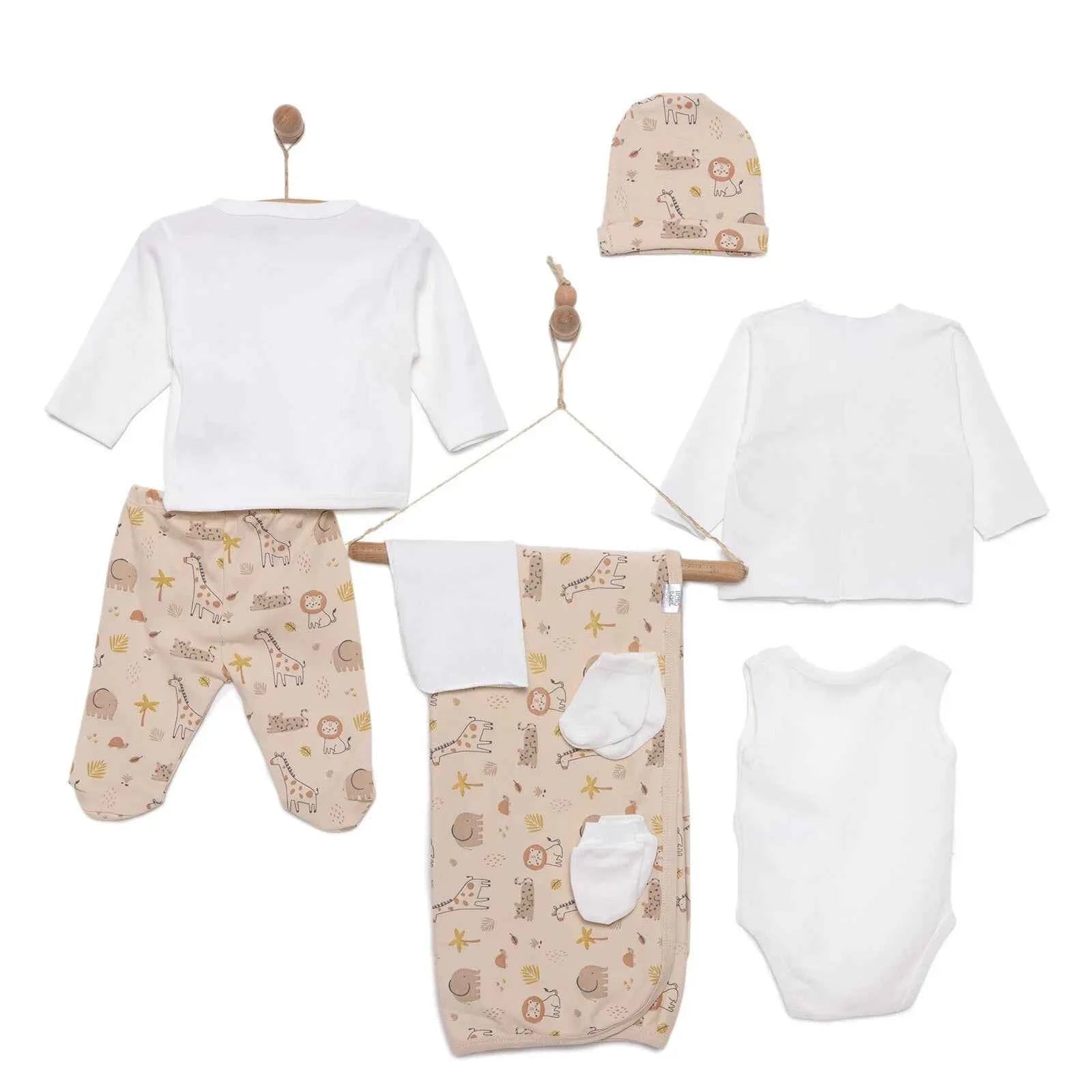 HelloBaby Boy 10 piece Newborn Set - Ecru