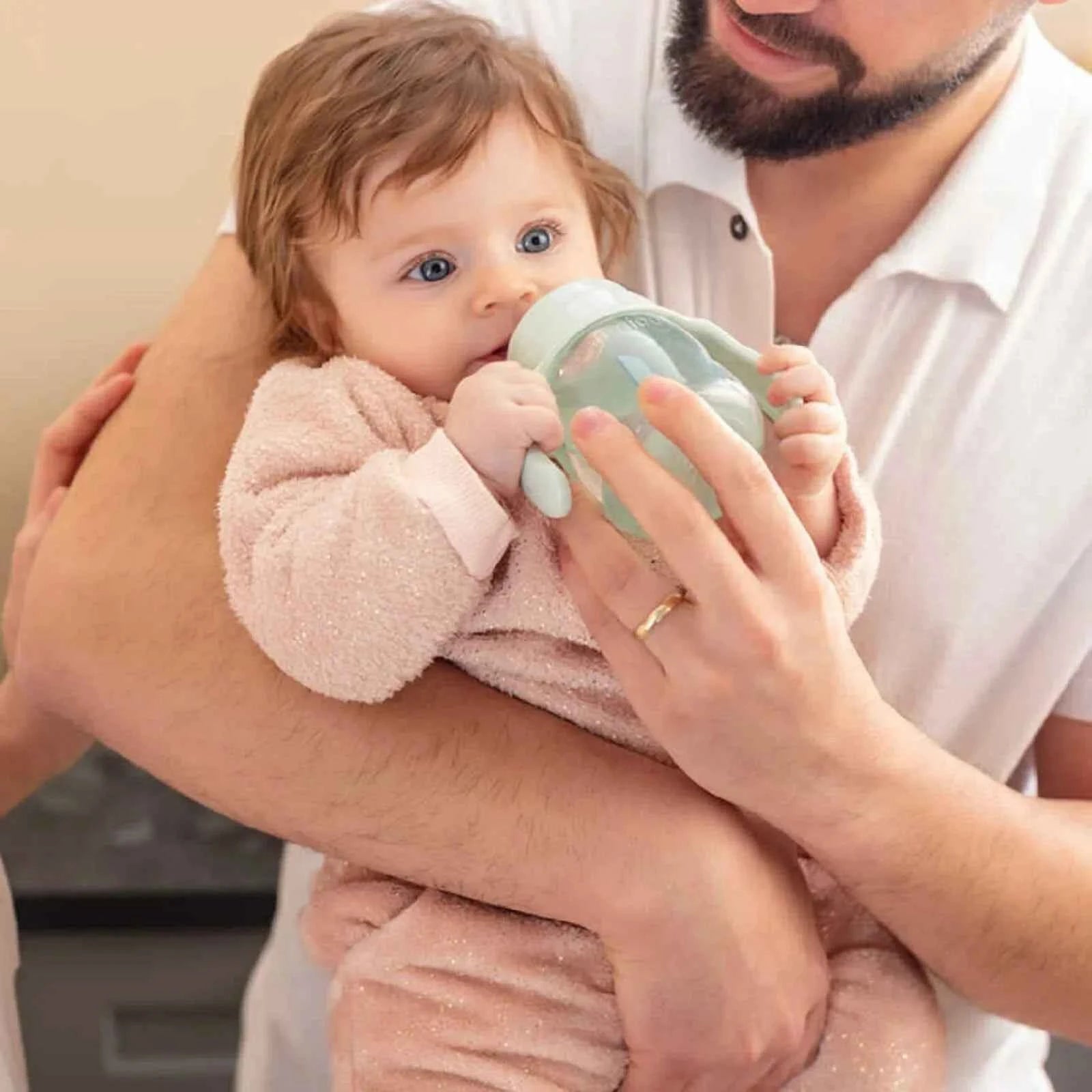 Mamajoo Training Cup with Handles 6+ months 160ml - Powder Green