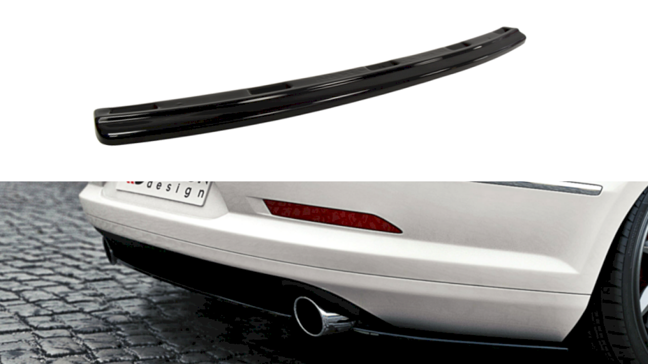 Maxton Design - CENTRAL REAR SPLITTER VW PASSAT CC R36 RLINE (PREFACE) (WITHOUT VERTICAL BARS)
