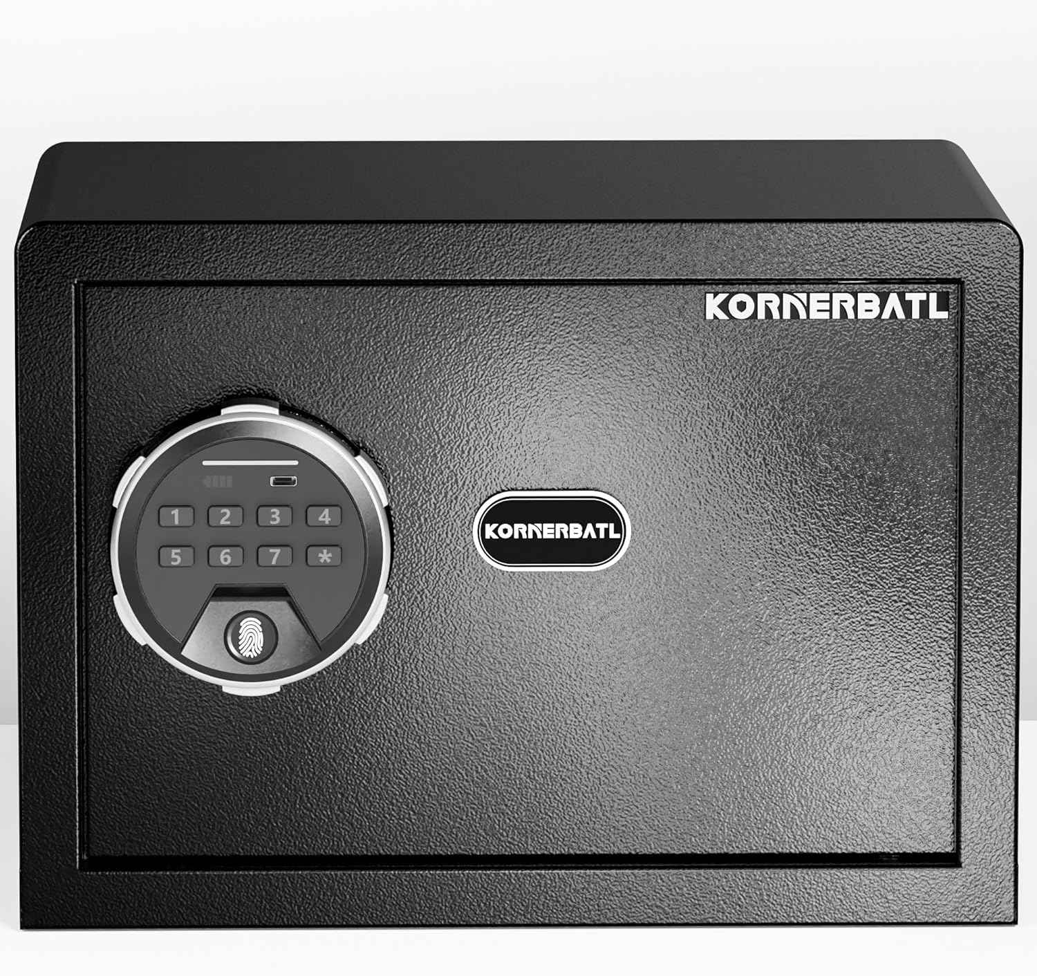 Smart Biometric safe with fingerprint lock (9.84"H x 9.84"D x 13.78"W), Small Safe Box with Silent Mode & Backlit Keypad & LED Light, caja fuerte para dinero for Rich Person