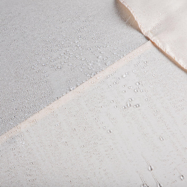 Alfresia 2.7 Metre Parasol - Round with Push Button Tilt, Outdoor Table Parasol Umbrella with Crank Handle, Garden Patio Sun Shade, Grey, Easy Assemble