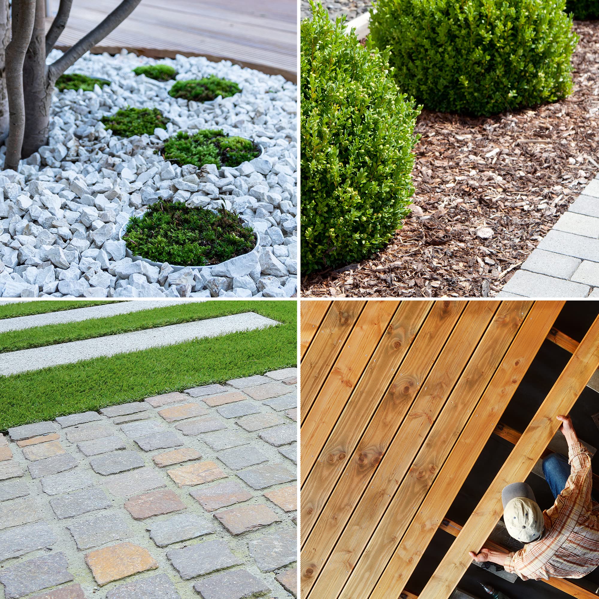 GardenMate 1m x 75m garden fleece 50g/m? - roll of weed fleece - Tear-resistant - High UV stabilisation - Water permable