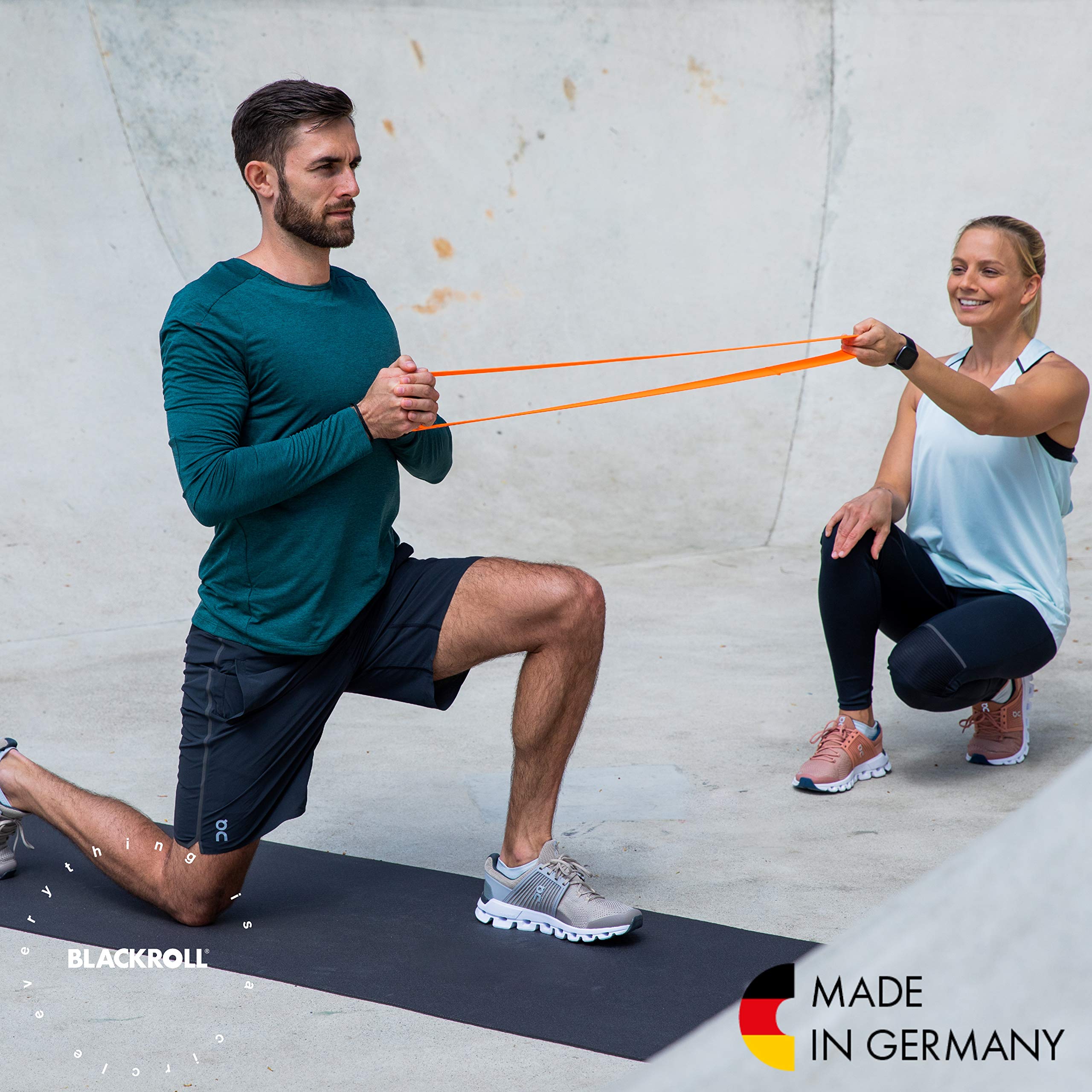 BLACKROLL? Super Band Fitness Band Set of 3, Exercise Bands for Strengthening Muscles, Flexible Resistance Bands in 3 Strengths: Light (Orange),