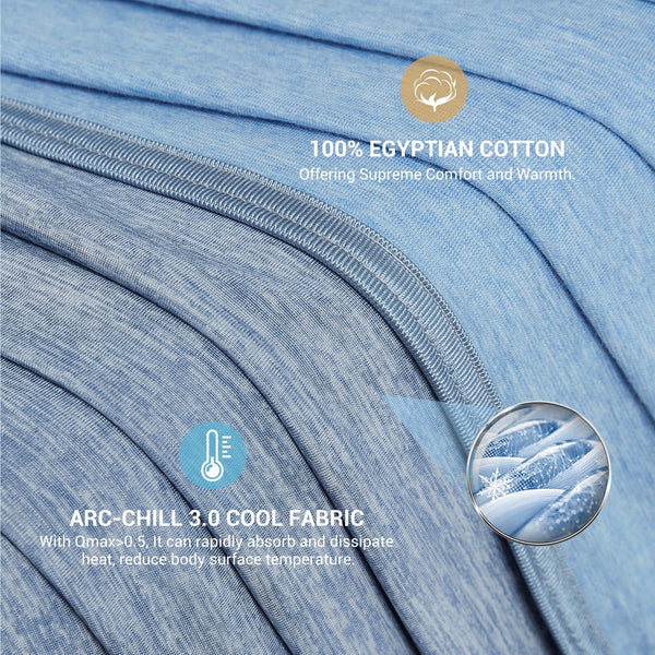 Elegear Cooling Blanket for Night Sweats, Q-Max 0.5 Arc-Chill Summer Cool Fiber Throw for Bed Sofa Chair Travel Adult Kids Hot Sleeper, Comfort, Lightweight, Twin/Double, 150x200cm, Gray