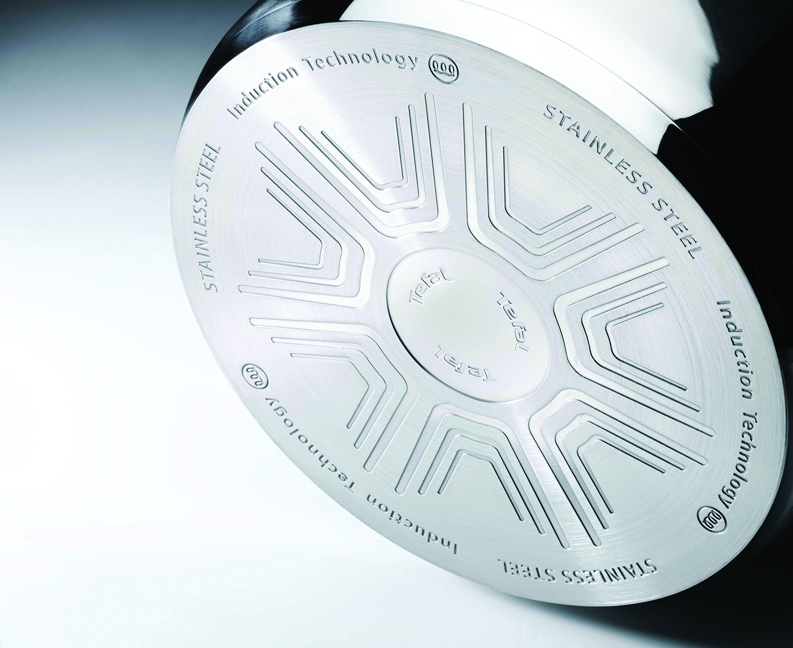 Tefal Comfort Max 5 Peice Stainless Steel Set – Durable Cookware for Healthy Cooking, Induction Compatible, Ergonomic Stay-Cool Handle, Dishwasher and Oven Safe