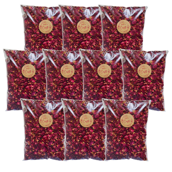 KEEP IT Wedding Confetti Eco friendly Biodegradable | 10 LITRES (100 Guests) | Dried Rose Petals Flowers | 100% Natural Confetti | Biodegradable