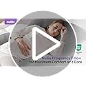 Nuliie Pregnancy Pillow for Sleeping, U Shaped Full Body Pillow with Washable Cooling Fabric Cover, Maternity Pillow Support for Back, Hips, Legs for Pregnant Women (Cooling Light Grey)