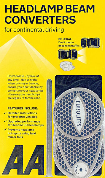 Convert UK Right Hand Drive RHD Beam Alignment Headlights to LHD for Europe Adaptor Headlamp Stickers