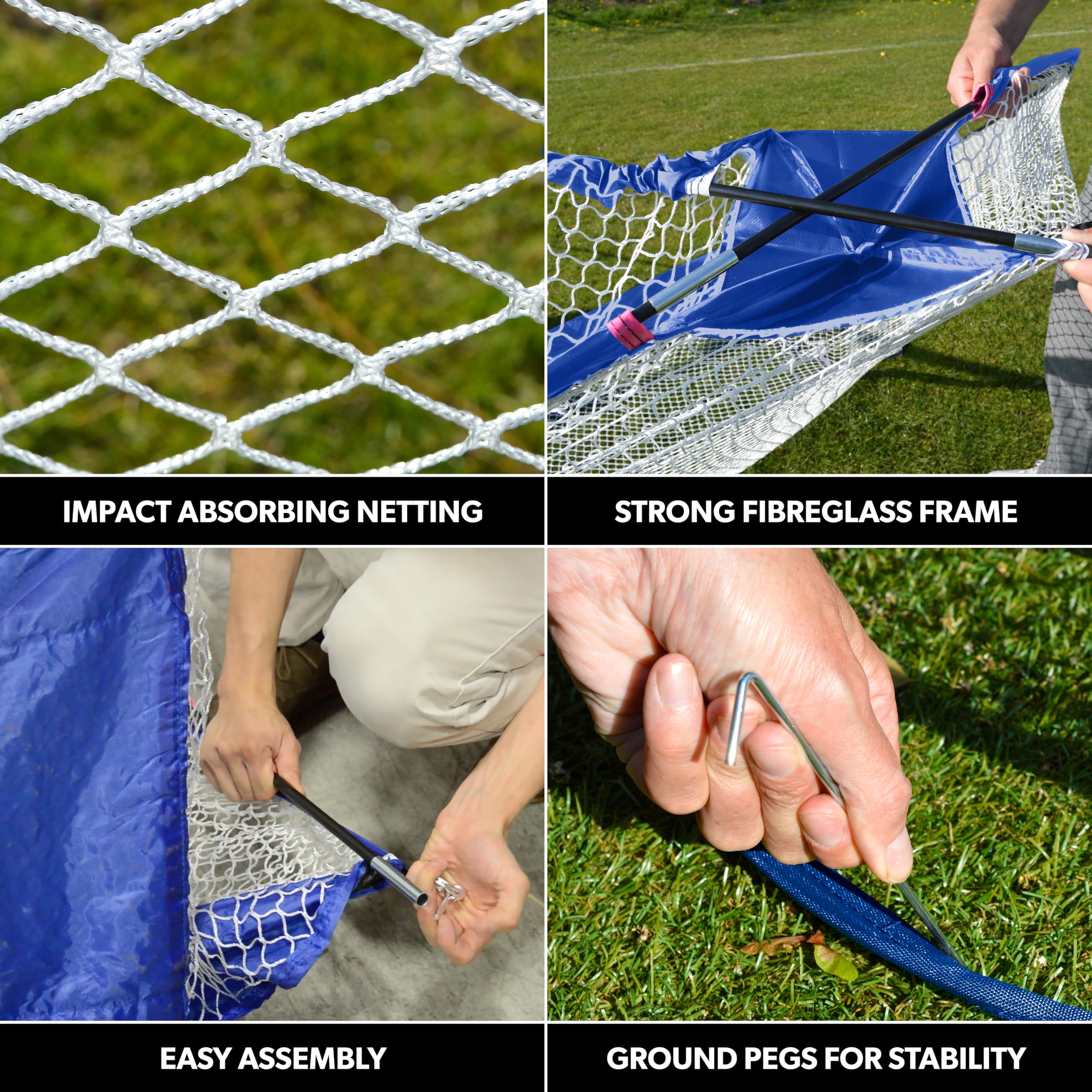 PGA TOUR Pro Size Golf Net for Home - Multi Target Golf Practice Net with Carry Bag, Impact Absorbing Netting, Easy Assembly, Indoor/Outdoor Golf Nets