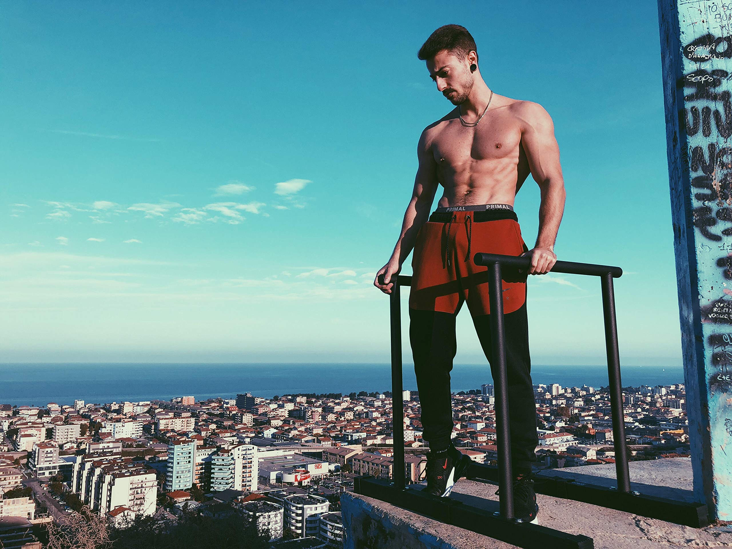 RAMASS Fitness Dip Bars, Tall Parallettes, Dip Station for Strength Training, Calisthenics, Home Gym