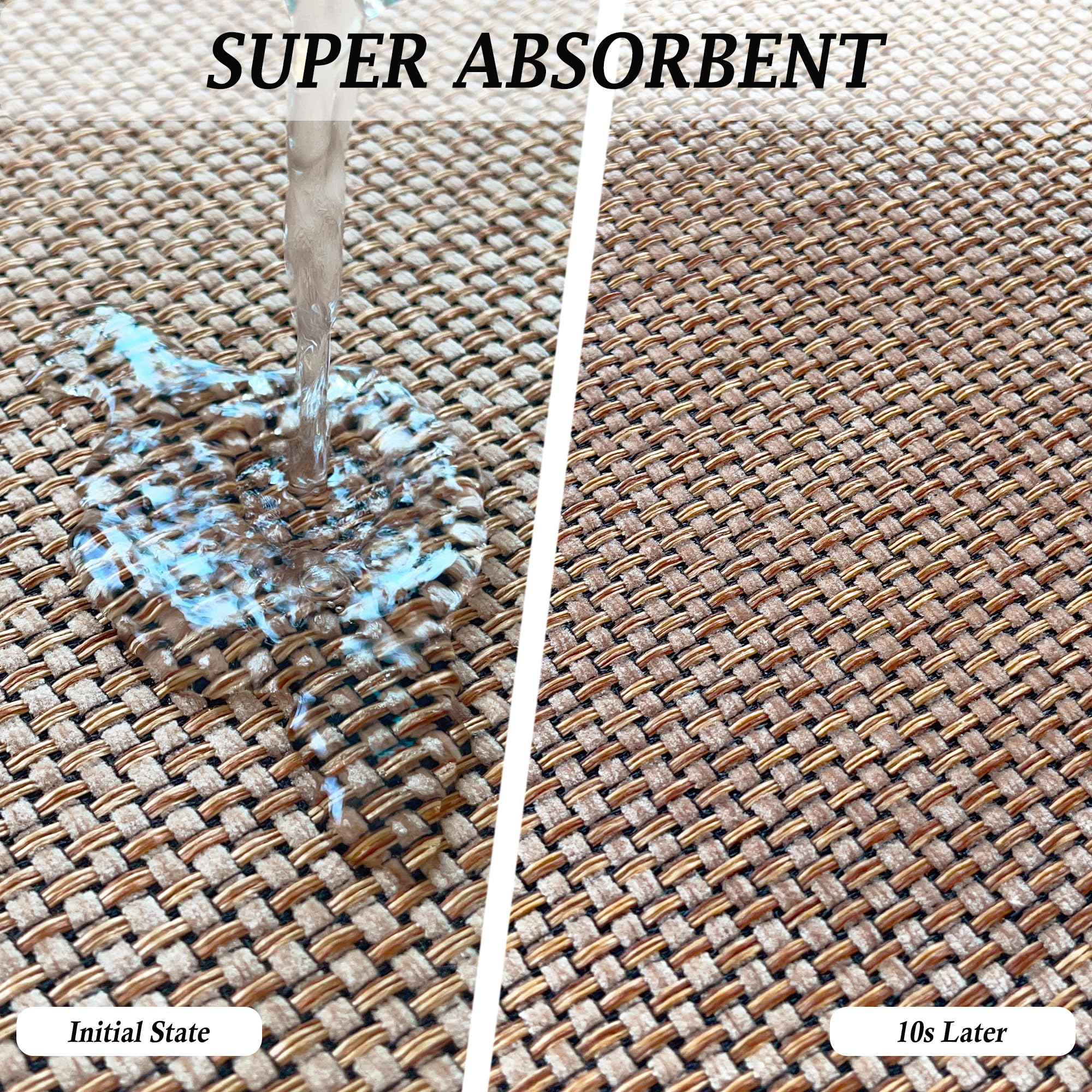 Artnice Kitchen Rug Mat Sets Non Slip Washable, Absorbent Floor Mats for Kitchen, Runner Rugs Set for Kitchen, Hallway, Dining Room, 44x77cm+44x120cm,