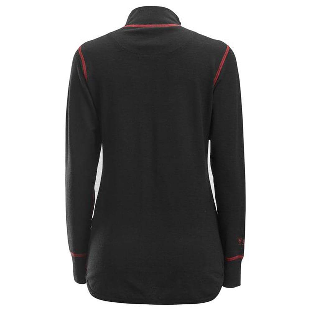 Snickers 9476 Protectwork Women's Half Zip Wool Long Sleeve Shirt