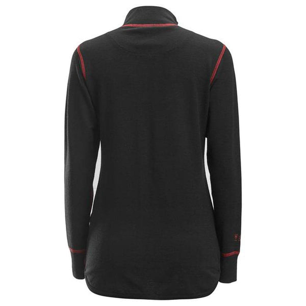 Snickers 9476 Protectwork Women's Half Zip Wool Long Sleeve Shirt