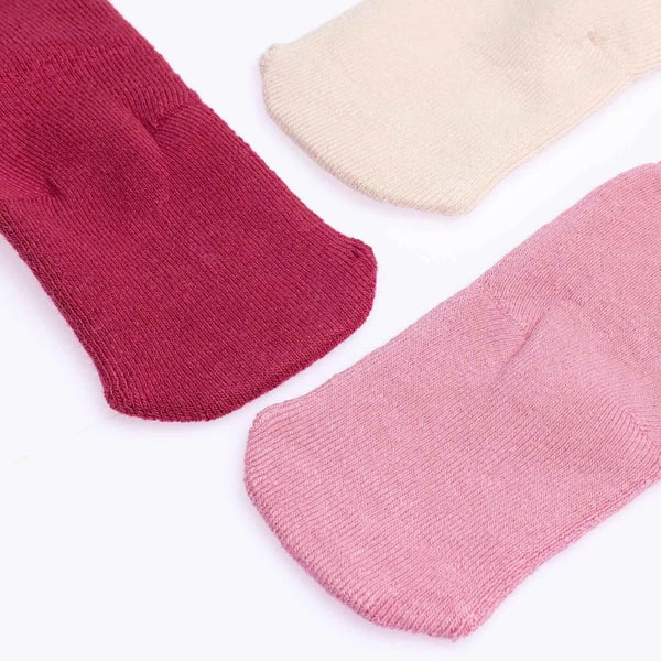 HelloBaby Girl Chenille Socks 3 Pack - Light Rose