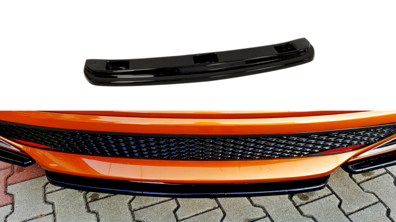 Maxton Design - CENTRAL REAR SPLITTER HONDA CIVIC VIII TYPE S/R (WITHOUT VERTICAL BARS)