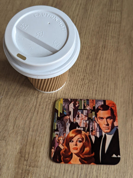 60s Cool – Set of 4 Retro Style Coasters