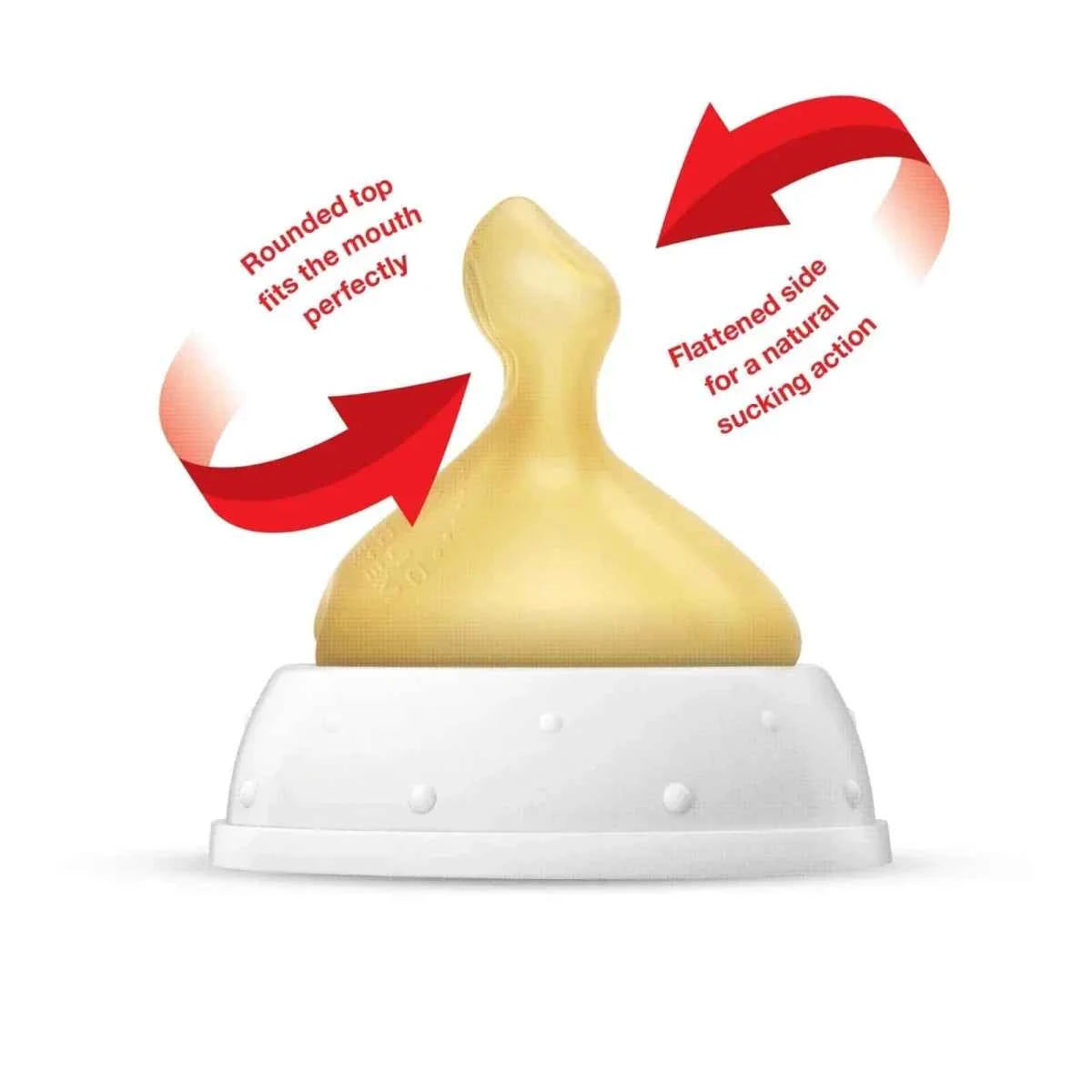 NUK First Choice+ Wide Latex Teats Medium Hole 6+ months