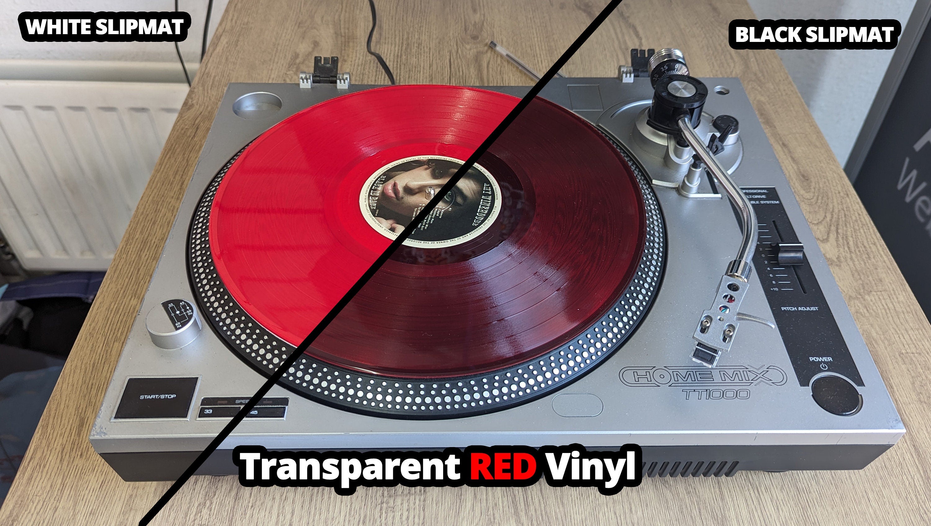 Pure White Felt Slipmat – Clean Look & Stunning Colour Contrast.