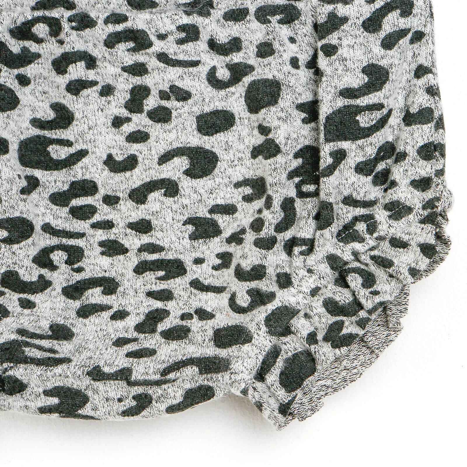 For My Baby Newborn Leopard Blouse-Short - Pink