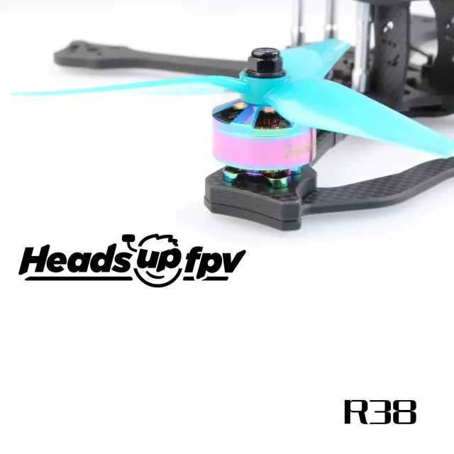 HQ HeadsUp FPV R38 Racing Prop (2CW, 2CCW) - Black