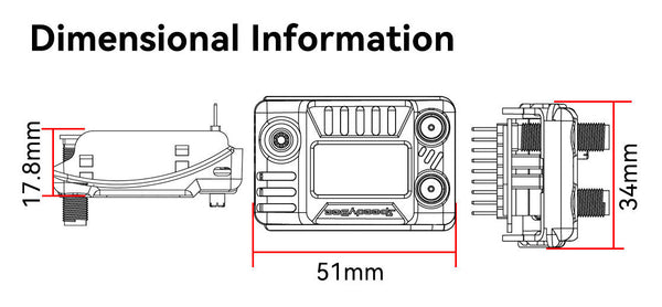 SpeedyBee 5.8GHz Analog Goggles Receiver