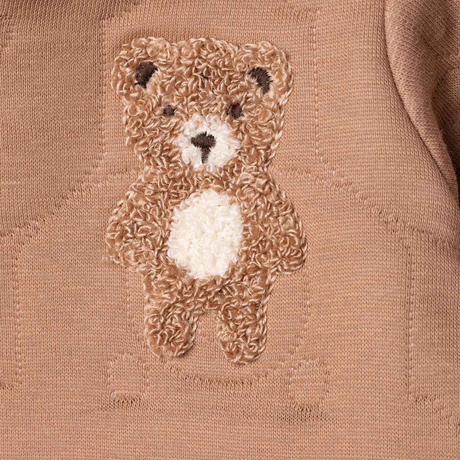 Bebetto Newborn Footless Jumpsuit - Brown